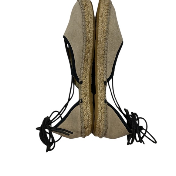 Free People Womans Tan Saude Marina Espadrille Lace-Up Flats with Wrap Laces 6.5 - Picture 5 of 6